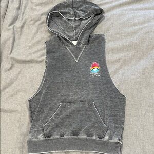 Spiritual Gangster x Equinox Gray Sleeveless Hoodie